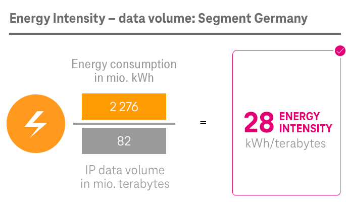 ESG KPI „Energy Intensity“ data volume: Segment Germany