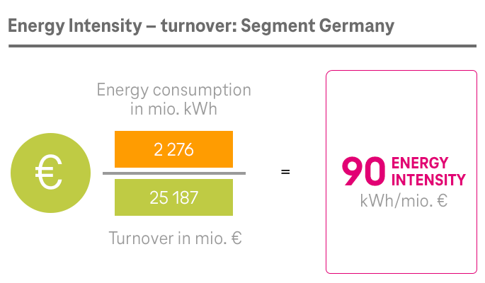 ESG KPI „Energy Intensity“ turnover: Segment Germany